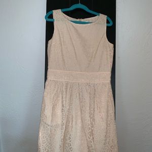 Crewcuts Pale Apricot Lace Sheath Dress